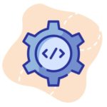 icona con un ingranaggio con dentro i simboli < / >