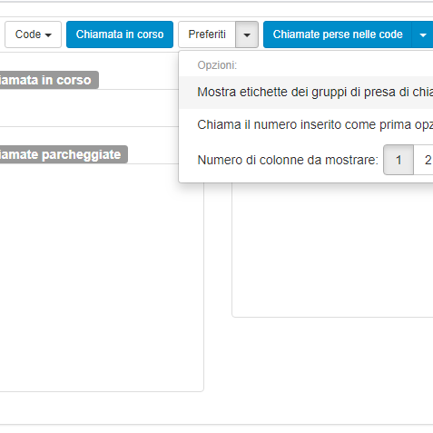 Immagine operator panel e funzioni